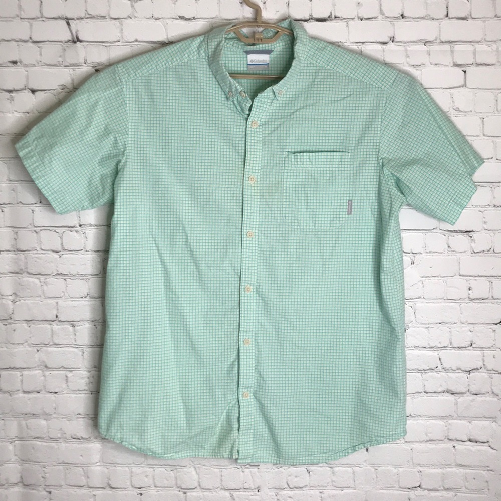 Columbia plaid button down shirt